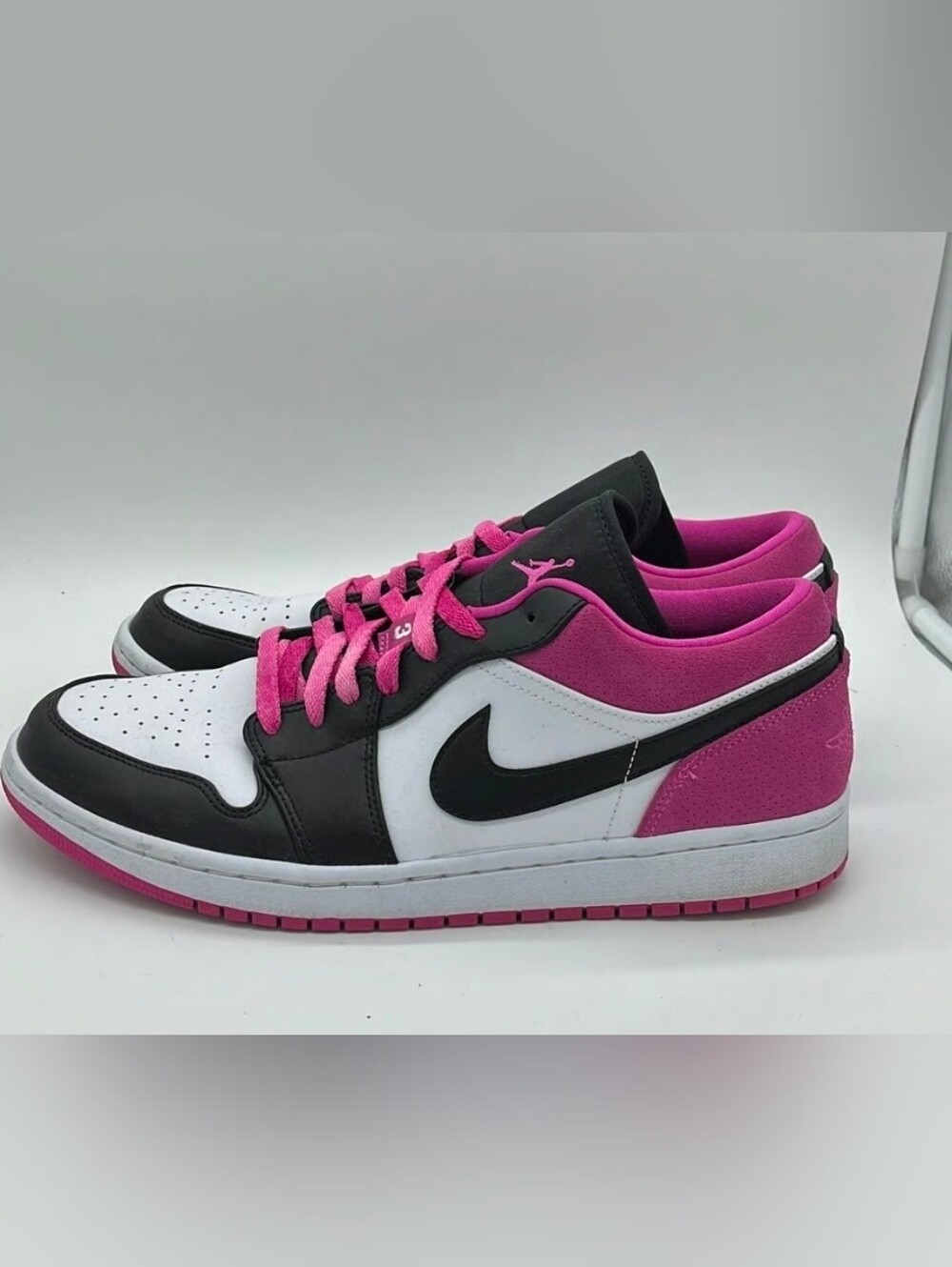 Nike Air Jordan 1 Low Pink Black White Women's Sneakers